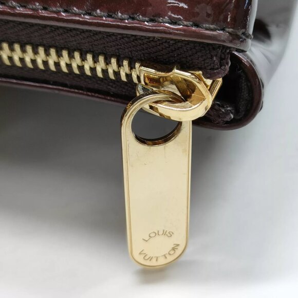 Louis Vuitton Burgundy and Tan Handbag - Picture 9 of 11